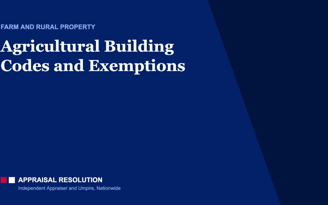 Agricultural Building Codes and Exemptions
