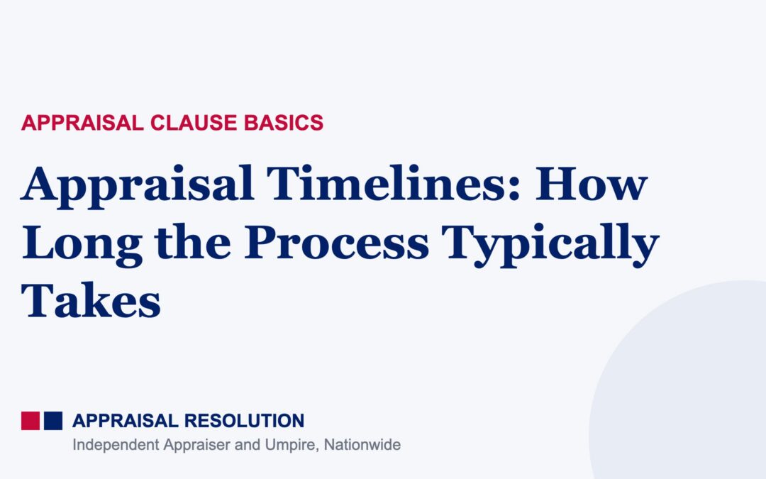 Appraisal Timelines: How Long the Process Typically Takes