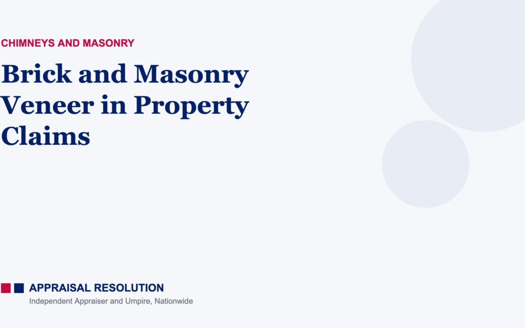 Brick and Masonry Veneer in Property Claims