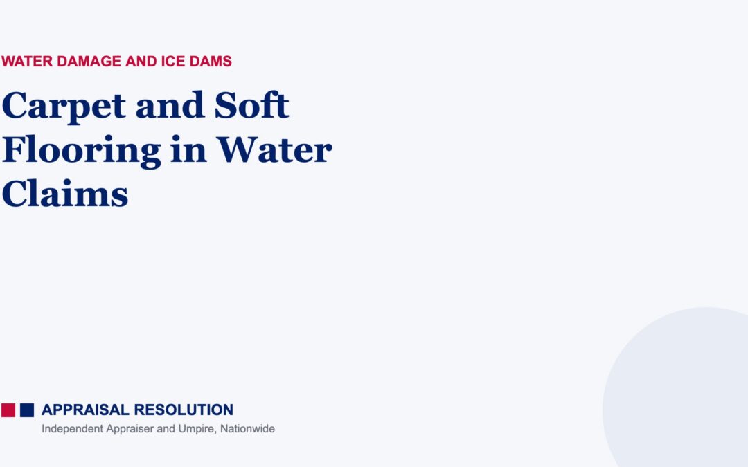 Carpet and Soft Flooring in Water Claims