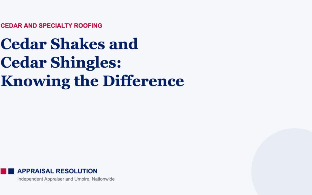 Cedar Shakes and Cedar Shingles: Knowing the Difference