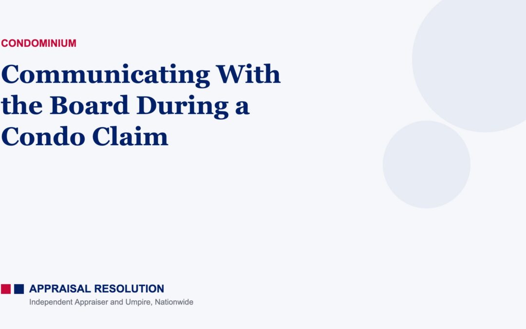 Communicating With the Board During a Condo Claim
