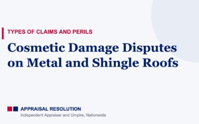 Cosmetic Damage Disputes on Metal and Shingle Roofs