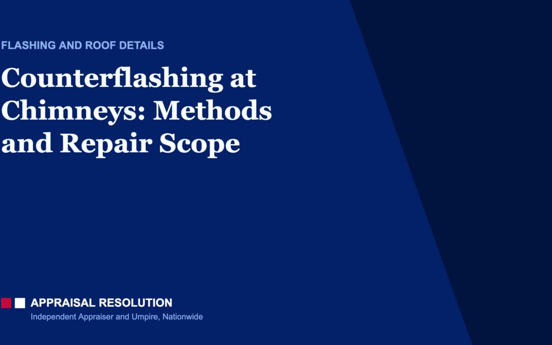 Counterflashing at Chimneys: Methods and Repair Scope