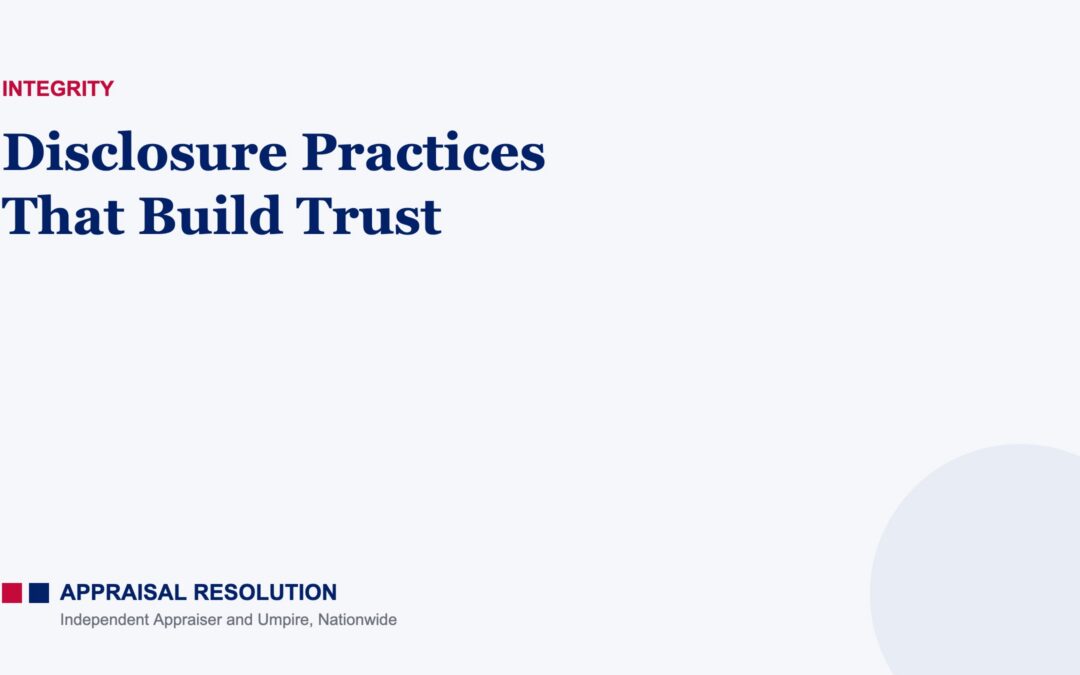 Disclosure Practices That Build Trust