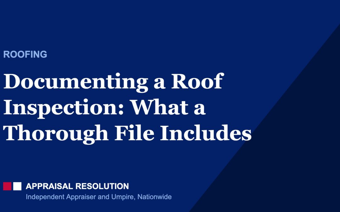 Documenting a Roof Inspection: What a Thorough File Includes