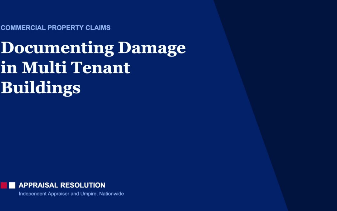 Documenting Damage in Multi Tenant Buildings