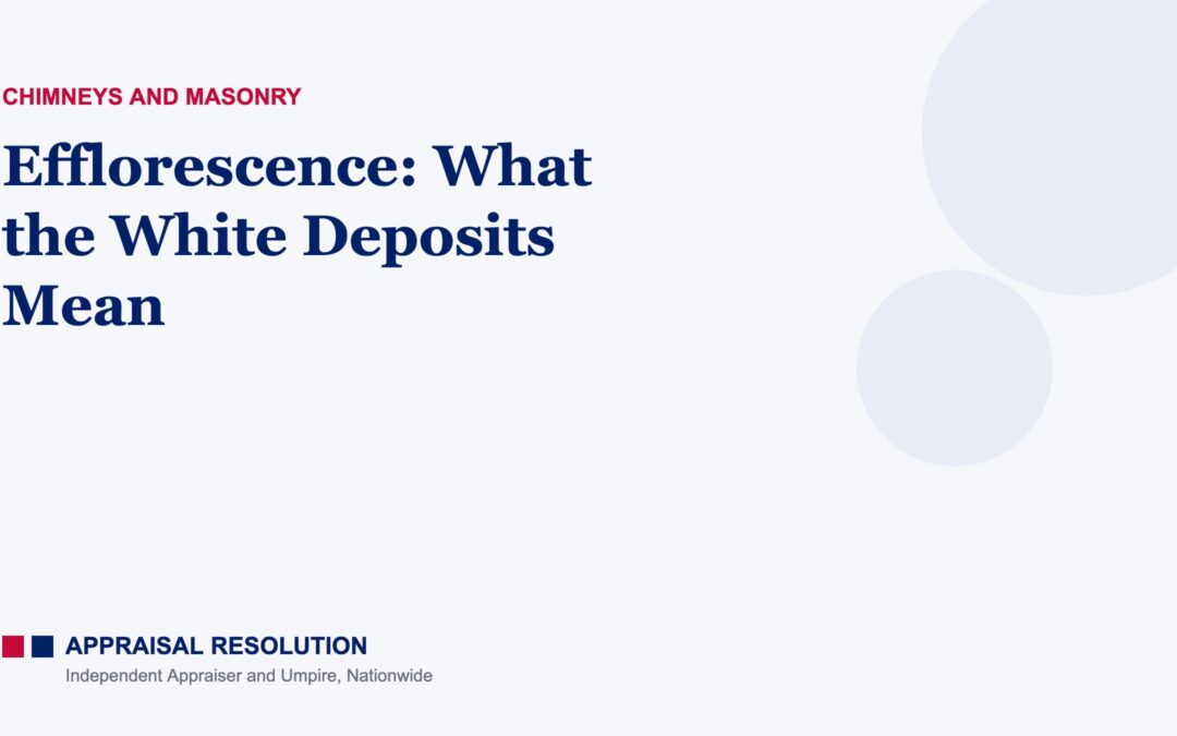 Efflorescence: What the White Deposits Mean