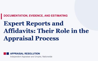 Expert Reports and Affidavits: Their Role in the Appraisal Process