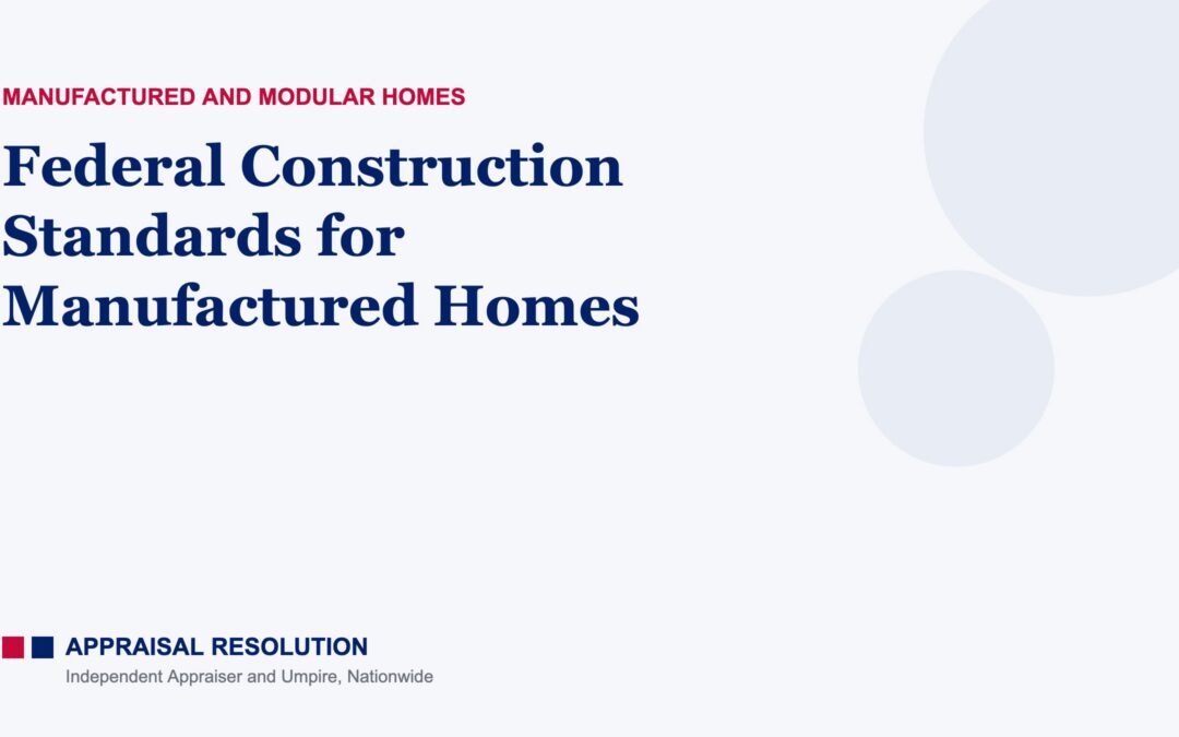 Federal Construction Standards for Manufactured Homes