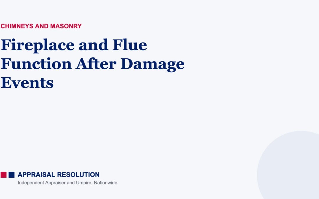 Fireplace and Flue Function After Damage Events