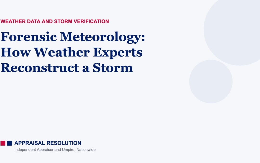 Forensic Meteorology: How Weather Experts Reconstruct a Storm