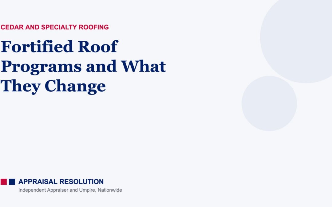 Fortified Roof Programs and What They Change