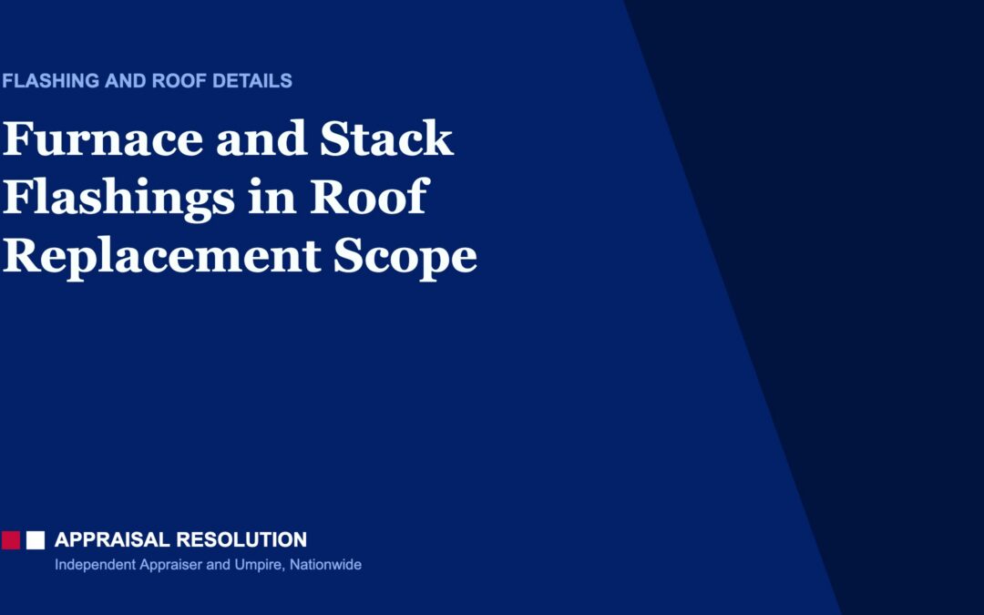Furnace and Stack Flashings in Roof Replacement Scope