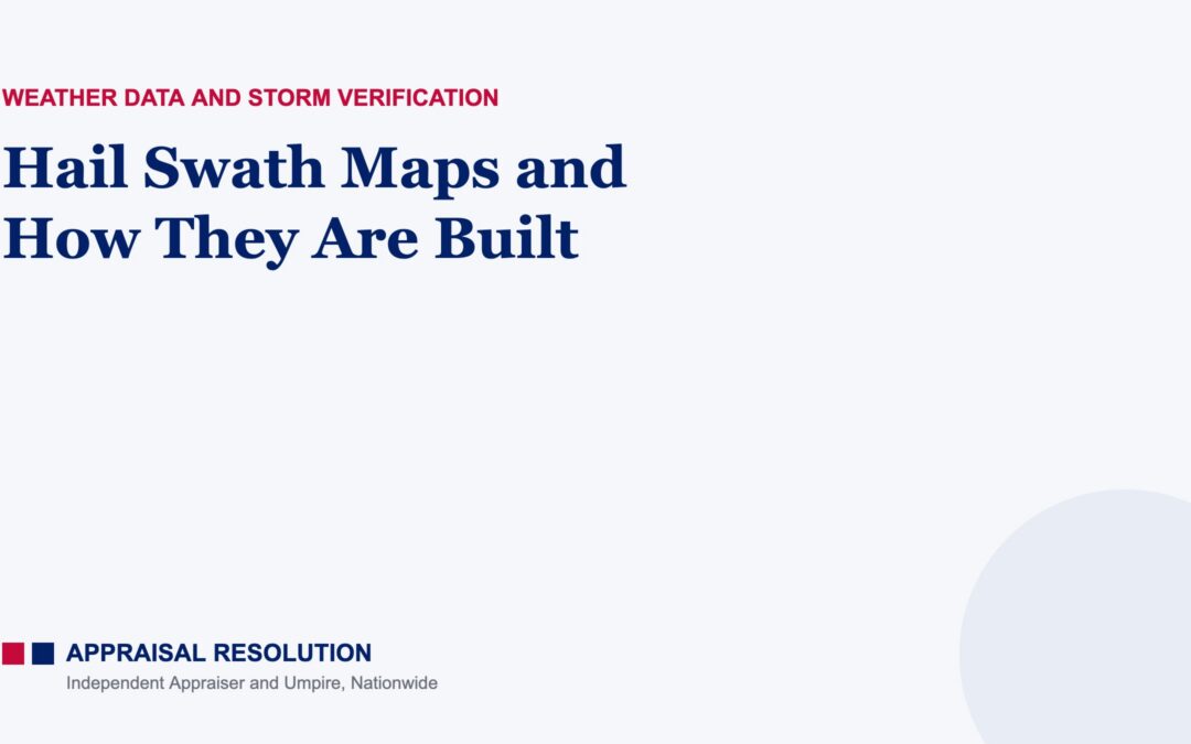 Hail Swath Maps and How They Are Built