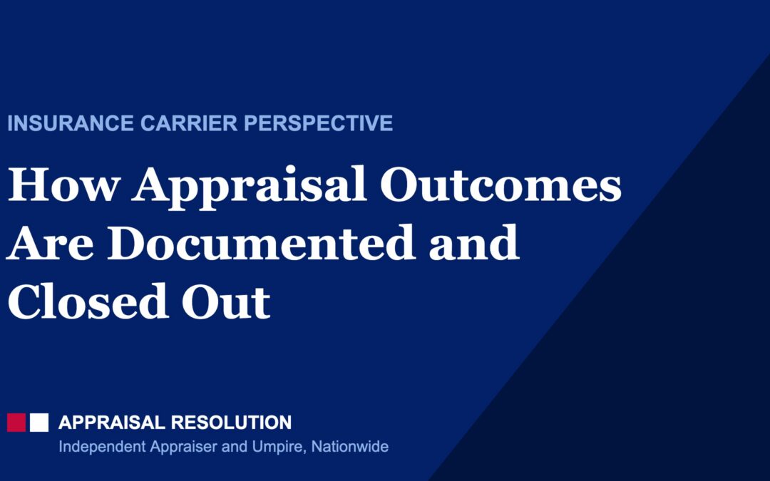 How Appraisal Outcomes Are Documented and Closed Out