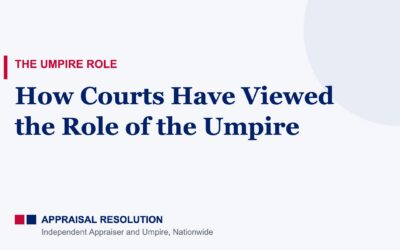 How Courts Have Viewed the Role of the Umpire