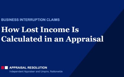 How Lost Income Is Calculated in an Appraisal