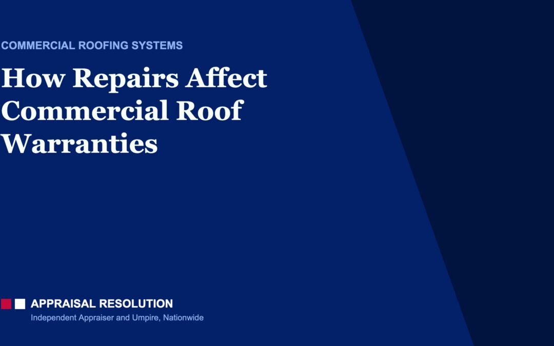 How Repairs Affect Commercial Roof Warranties