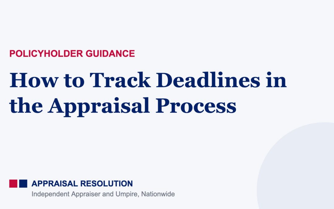 How to Track Deadlines in the Appraisal Process