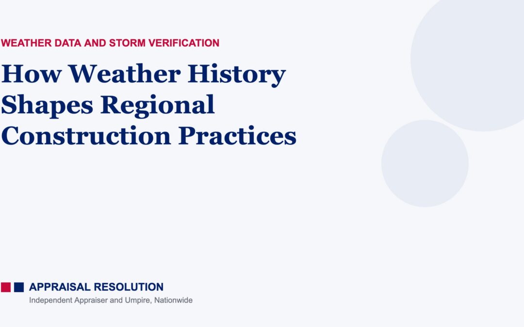 How Weather History Shapes Regional Construction Practices