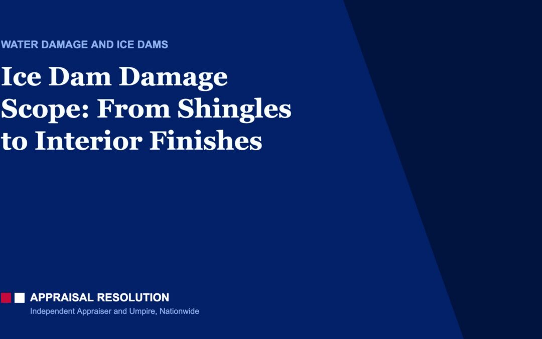 Ice Dam Damage Scope: From Shingles to Interior Finishes