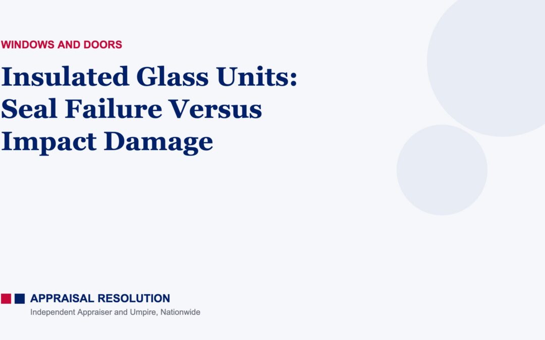 Insulated Glass Units: Seal Failure Versus Impact Damage