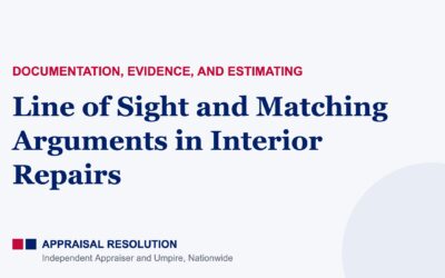 Line of Sight and Matching Arguments in Interior Repairs