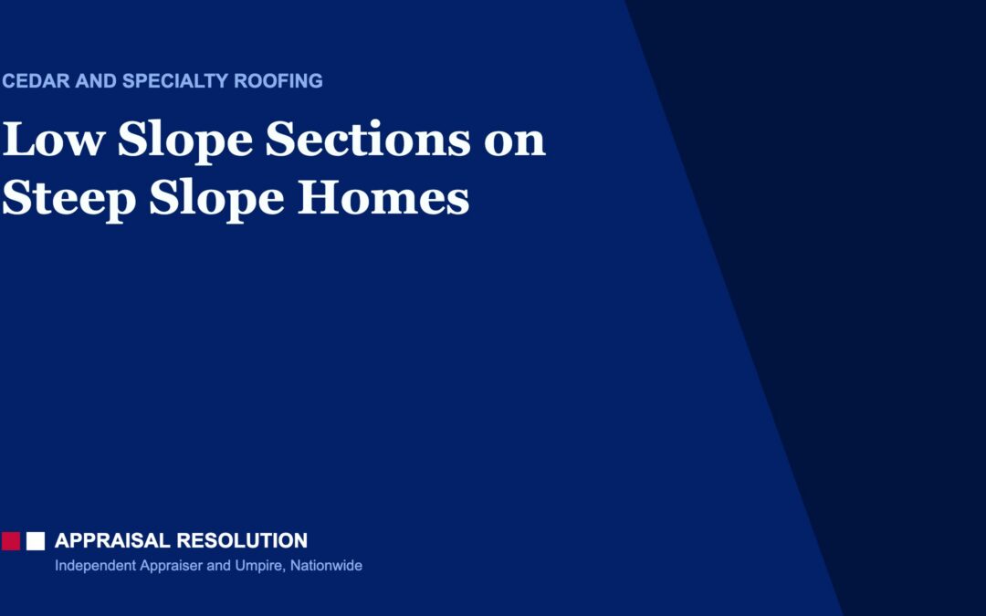 Low Slope Sections on Steep Slope Homes