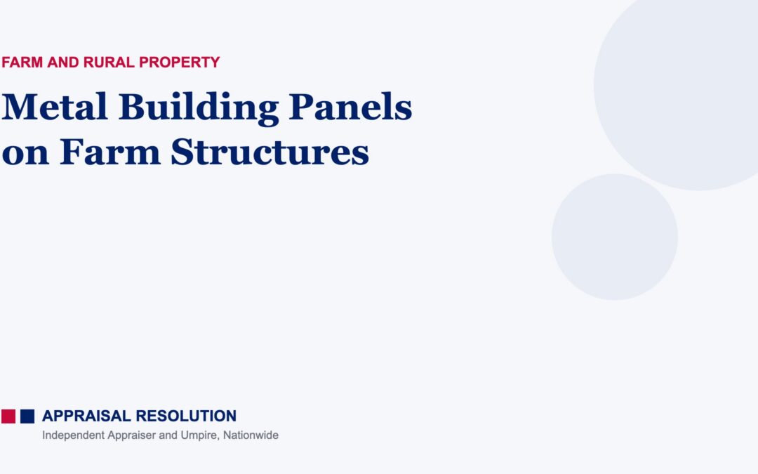 Metal Building Panels on Farm Structures