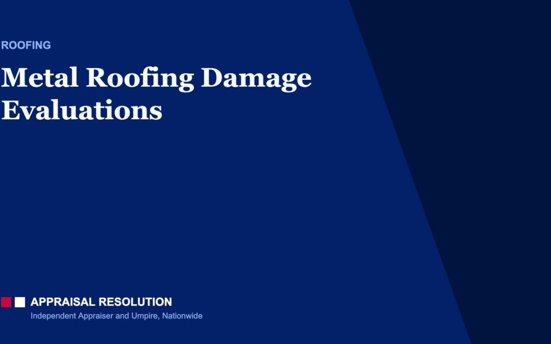 Appraisal Resolution article card: Metal Roofing Damage Evaluations