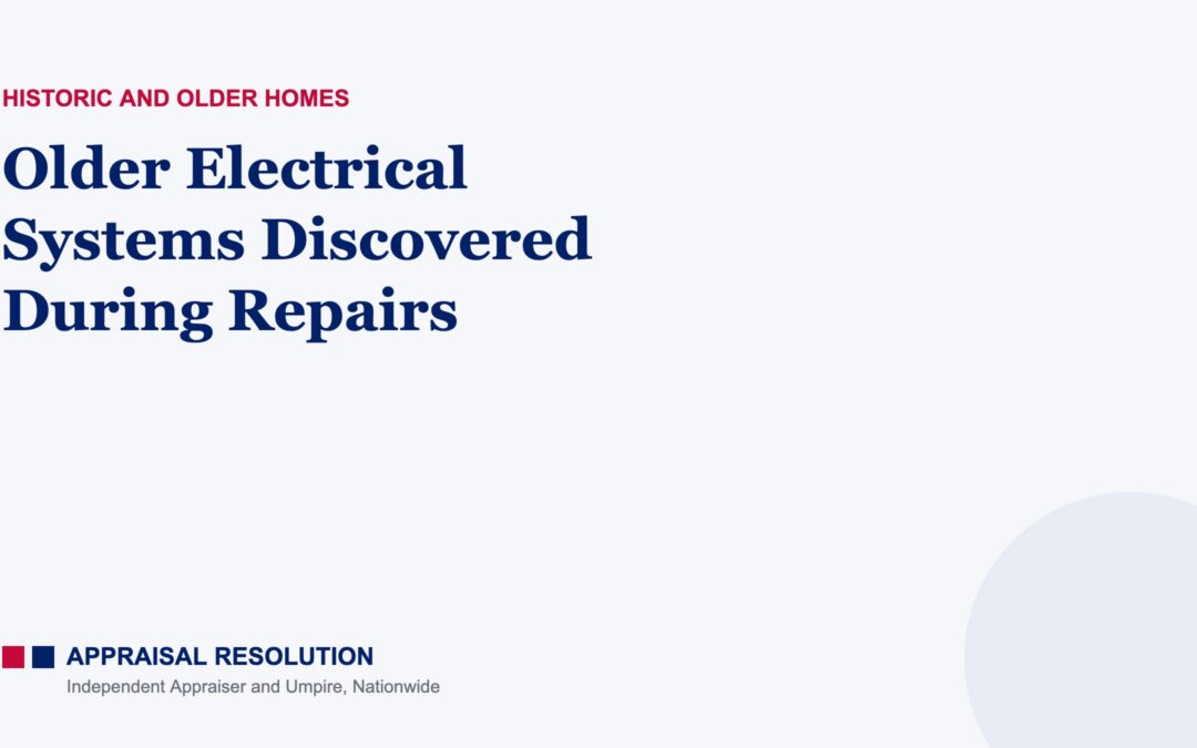 Older Electrical Systems Discovered During Repairs