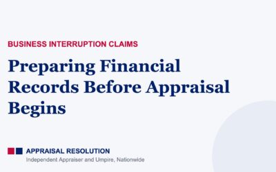 Preparing Financial Records Before Appraisal Begins