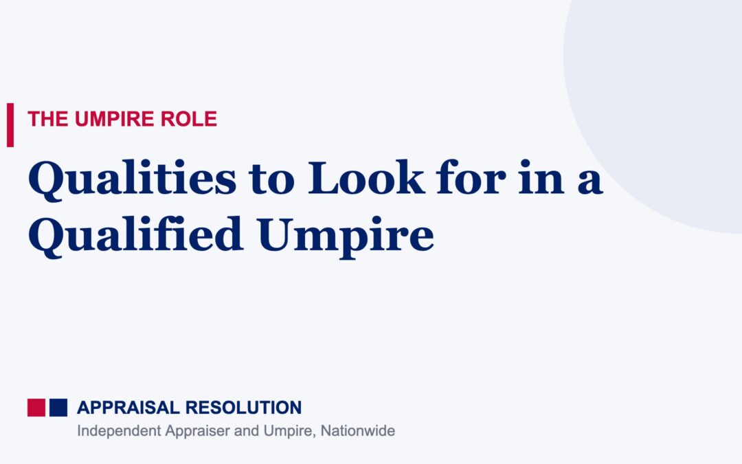 Qualities to Look for in a Qualified Umpire