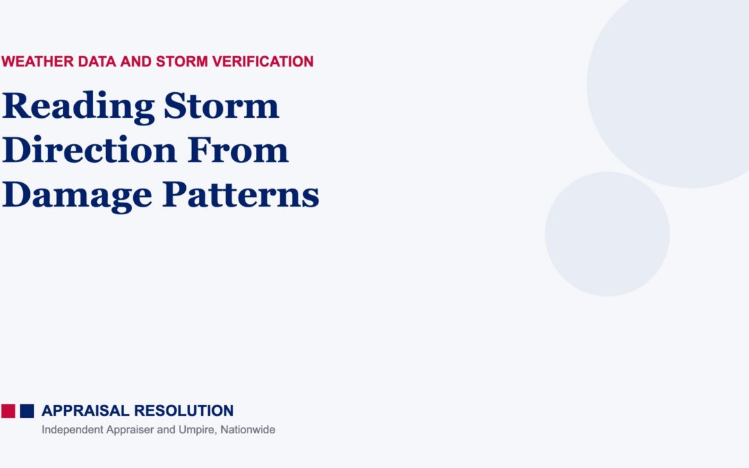 Reading Storm Direction From Damage Patterns