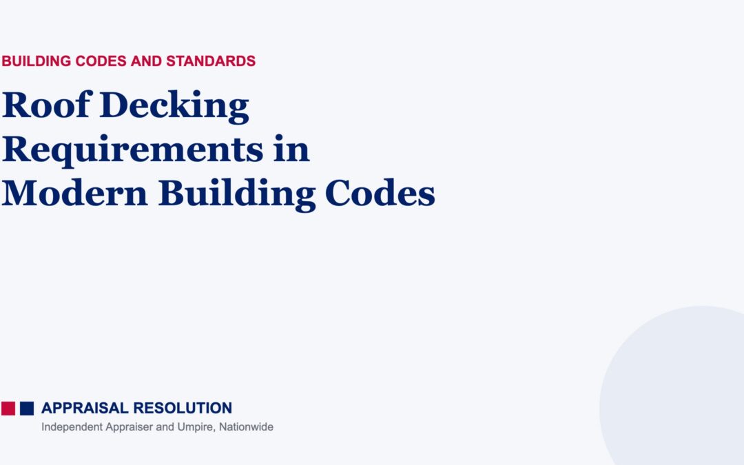 Roof Decking Requirements in Modern Building Codes