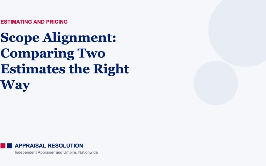 Scope Alignment: Comparing Two Estimates the Right Way