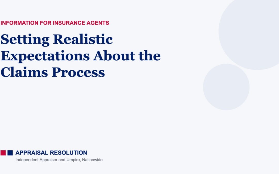 Setting Realistic Expectations About the Claims Process