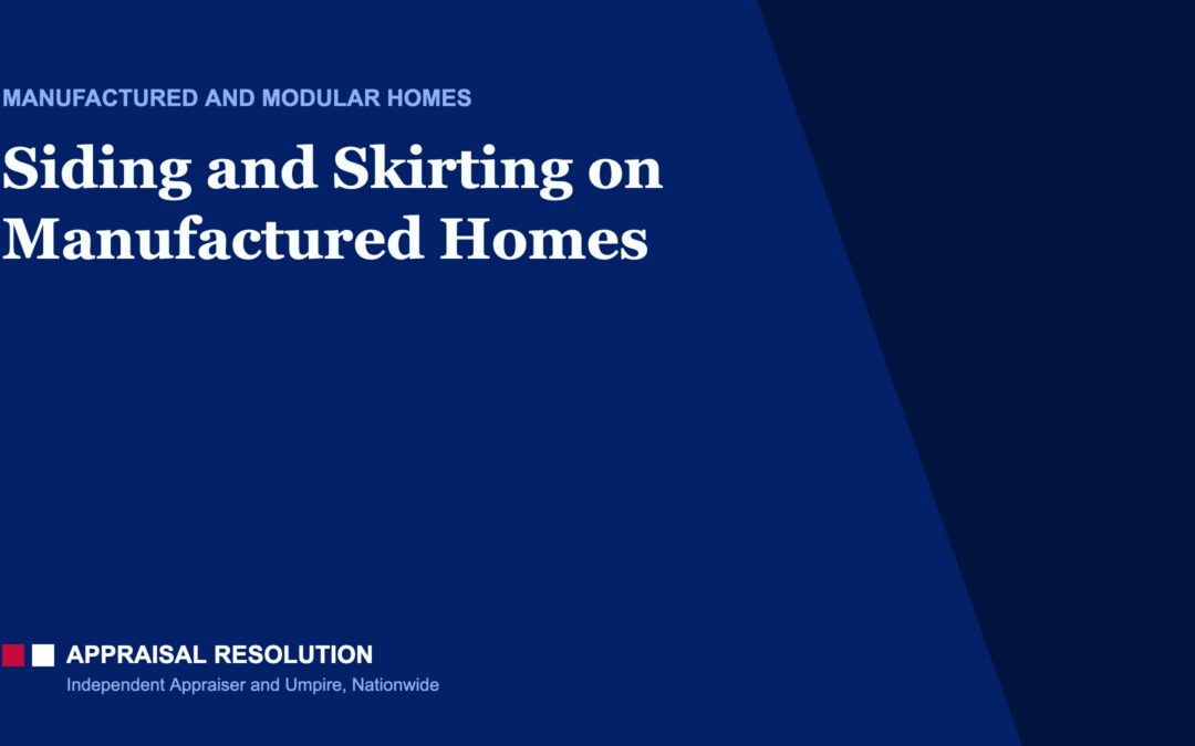 Siding and Skirting on Manufactured Homes
