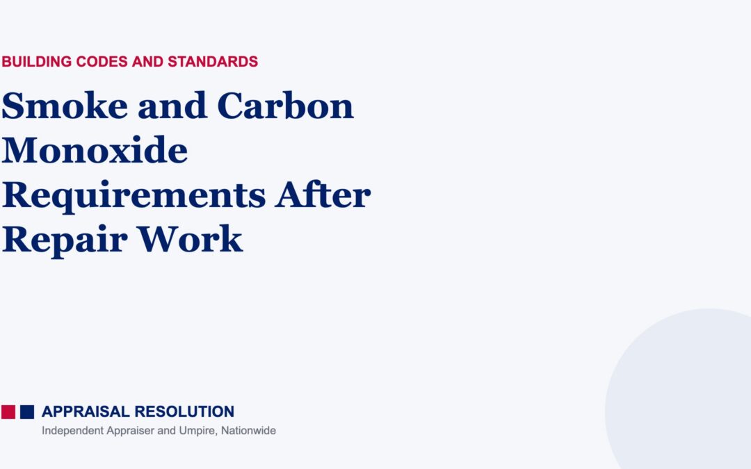 Smoke and Carbon Monoxide Requirements After Repair Work