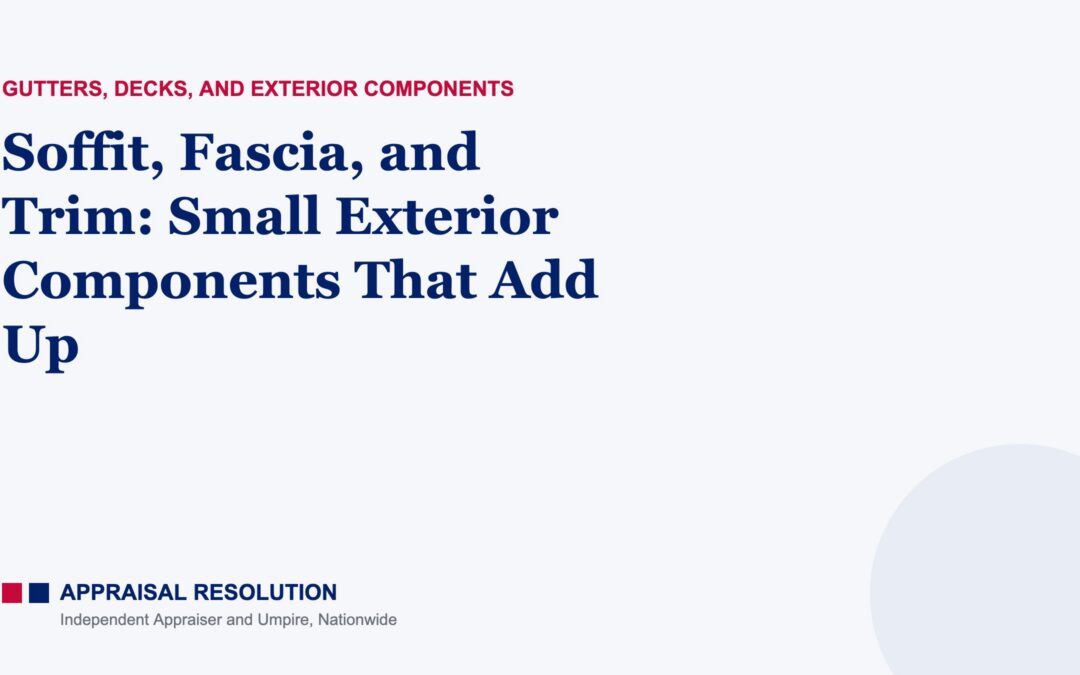 Soffit, Fascia, and Trim: Small Exterior Components That Add Up