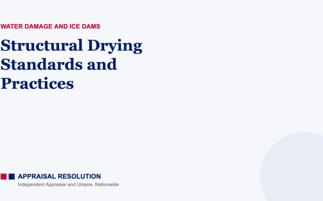 Structural Drying Standards and Practices