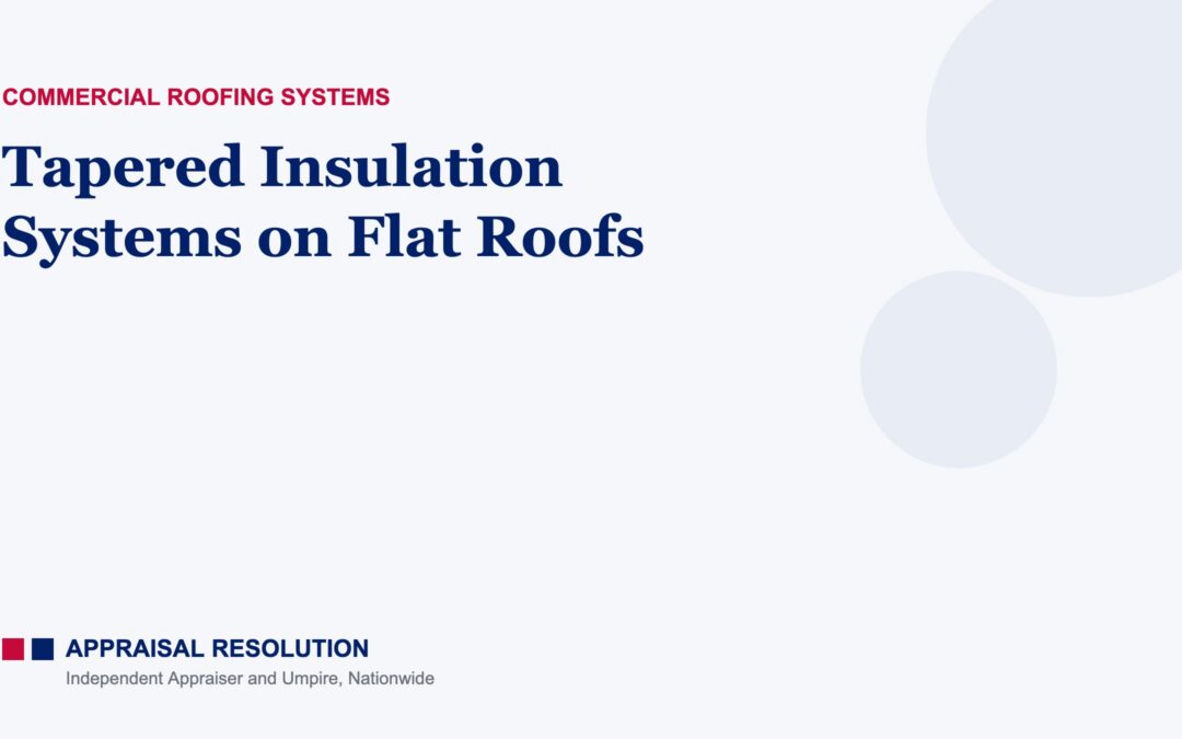 Tapered Insulation Systems on Flat Roofs
