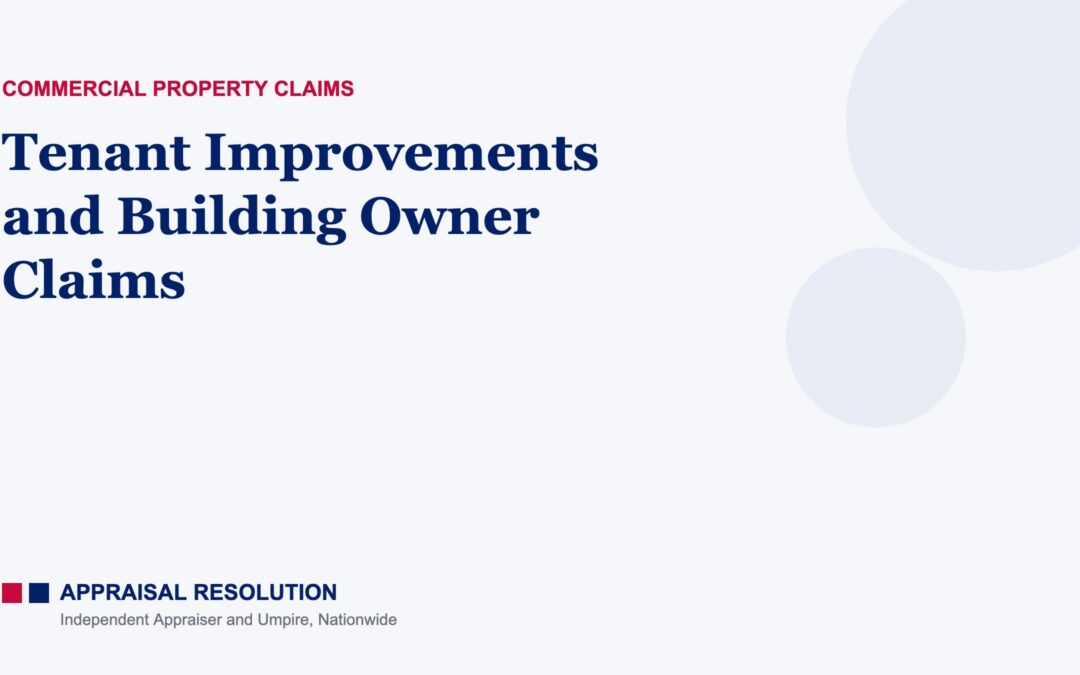 Tenant Improvements and Building Owner Claims
