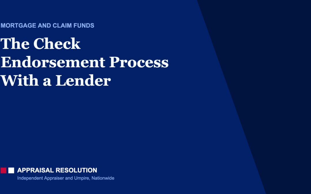 The Check Endorsement Process With a Lender
