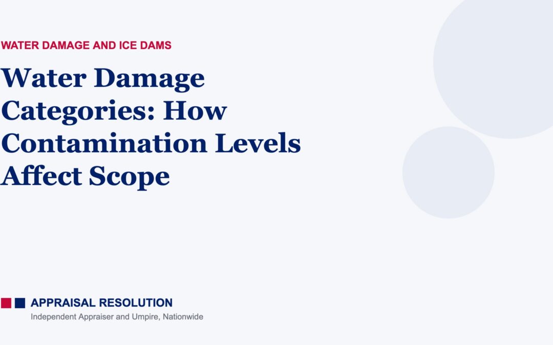 Water Damage Categories: How Contamination Levels Affect Scope
