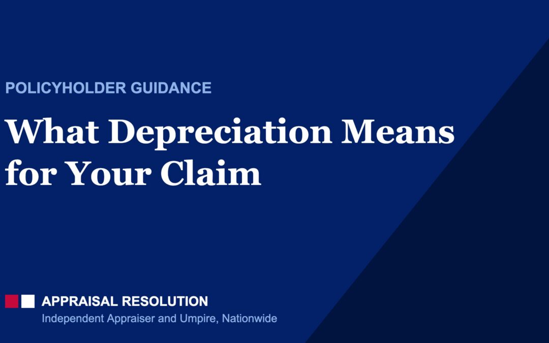 What Depreciation Means for Your Claim