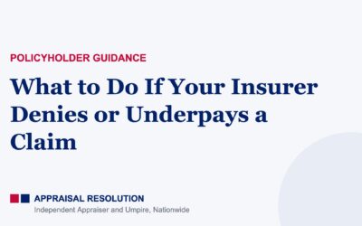 What to Do If Your Insurer Denies or Underpays a Claim