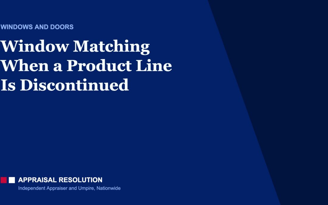 Window Matching When a Product Line Is Discontinued