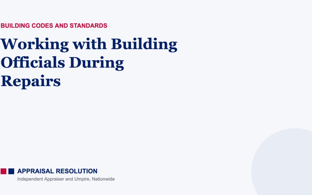 Working with Building Officials During Repairs